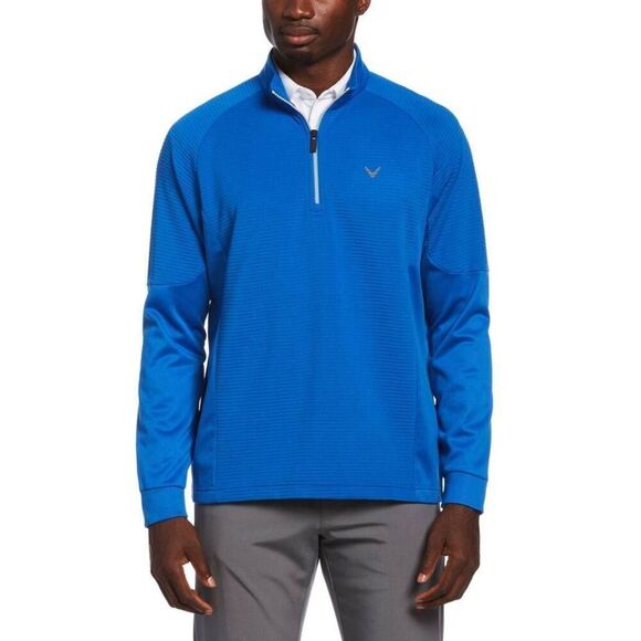 Callaway Size Medium Men's Ottoman Tech Fleece 1/4 Zip Pullover Jacket Sweater N - Picture 1 of 10